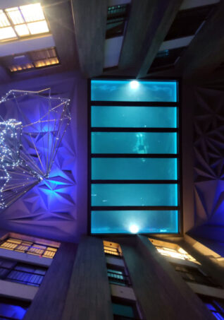 Acrylic Floor Panel On Hotel Roof